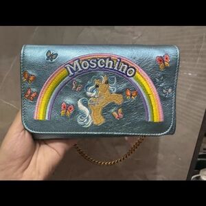 MOSCHINO x MY LITTLE PONY CLUTCH PURSE Blue Limited Edition